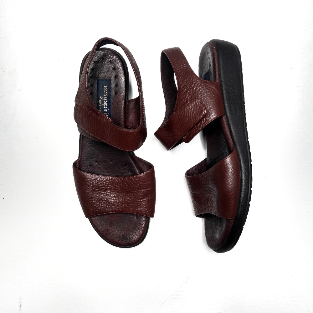 Easy Spirit sandals brown leather size 9.5 m
